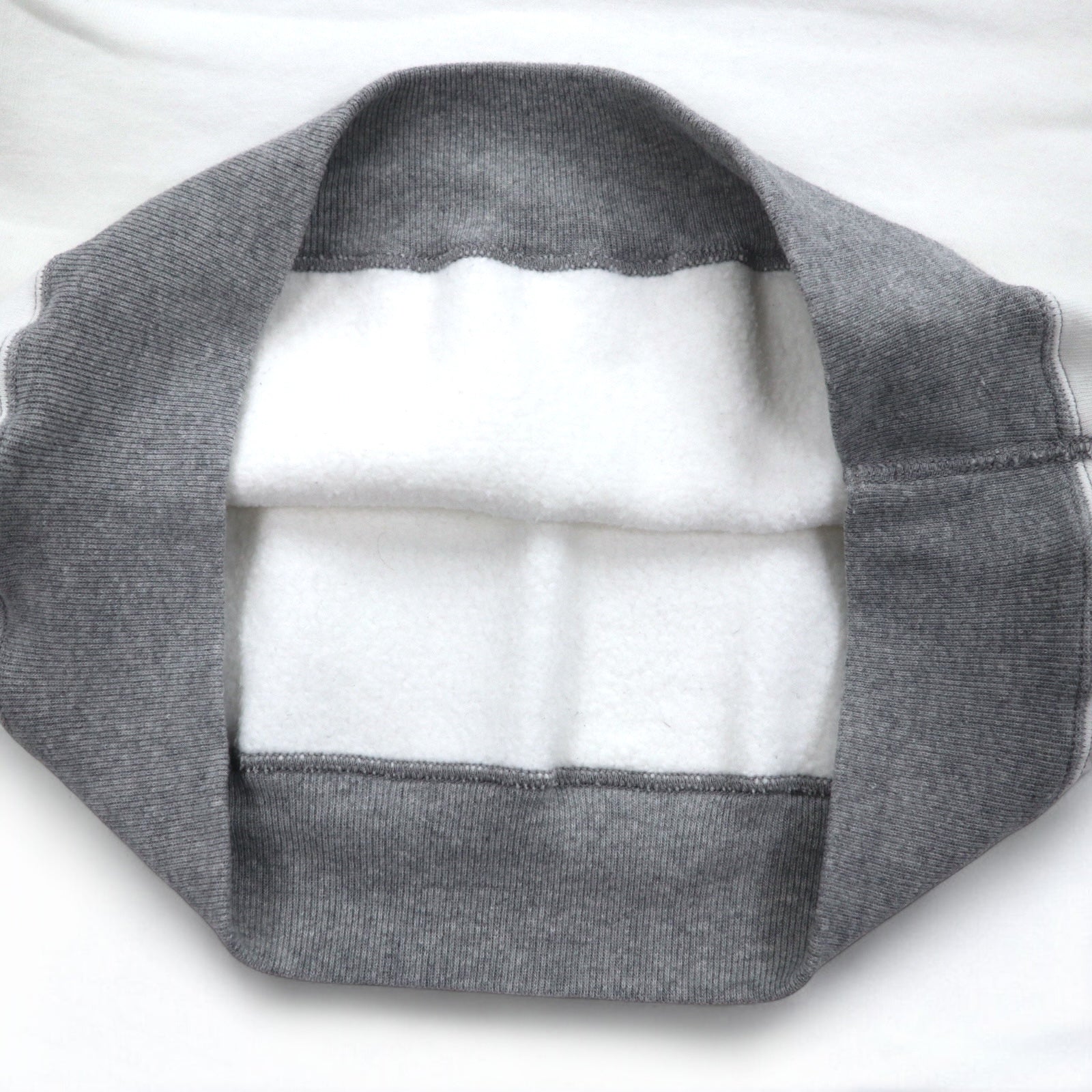 DENIME Felpa Raglan M Bianca Tricolore Foderata in pile DNM SPORTS Prodotto in Giappone