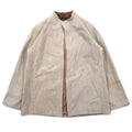 Giacca in pelle scamosciata JORDACHE anni '80, bomber, taglia M, beige, in pelle