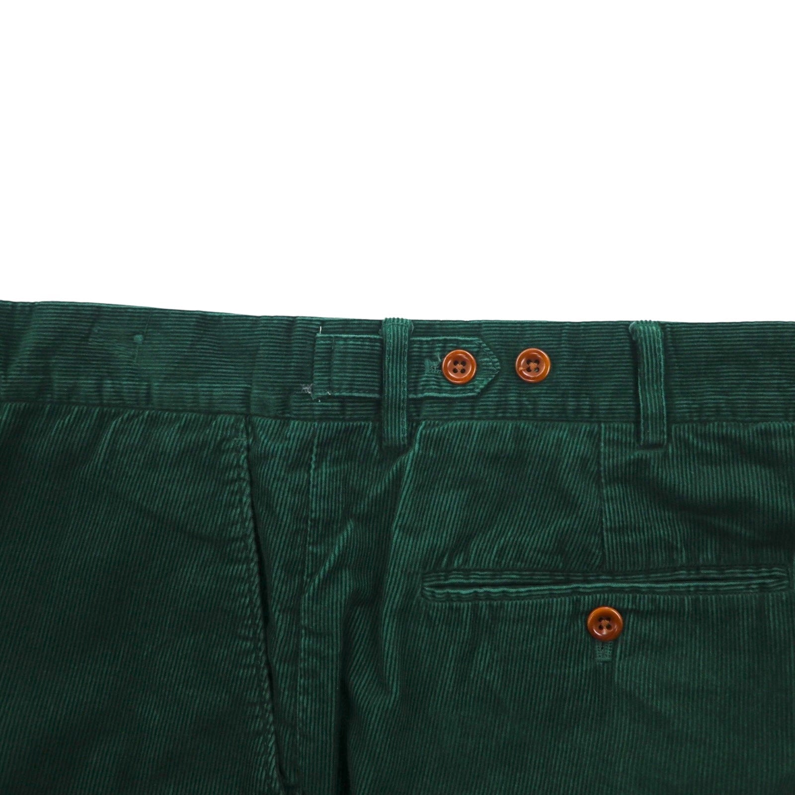 Polo by Ralph Lauren Pantaloni in velluto a coste anni '90, taglio dritto, taglia L, colore verde, in cotone