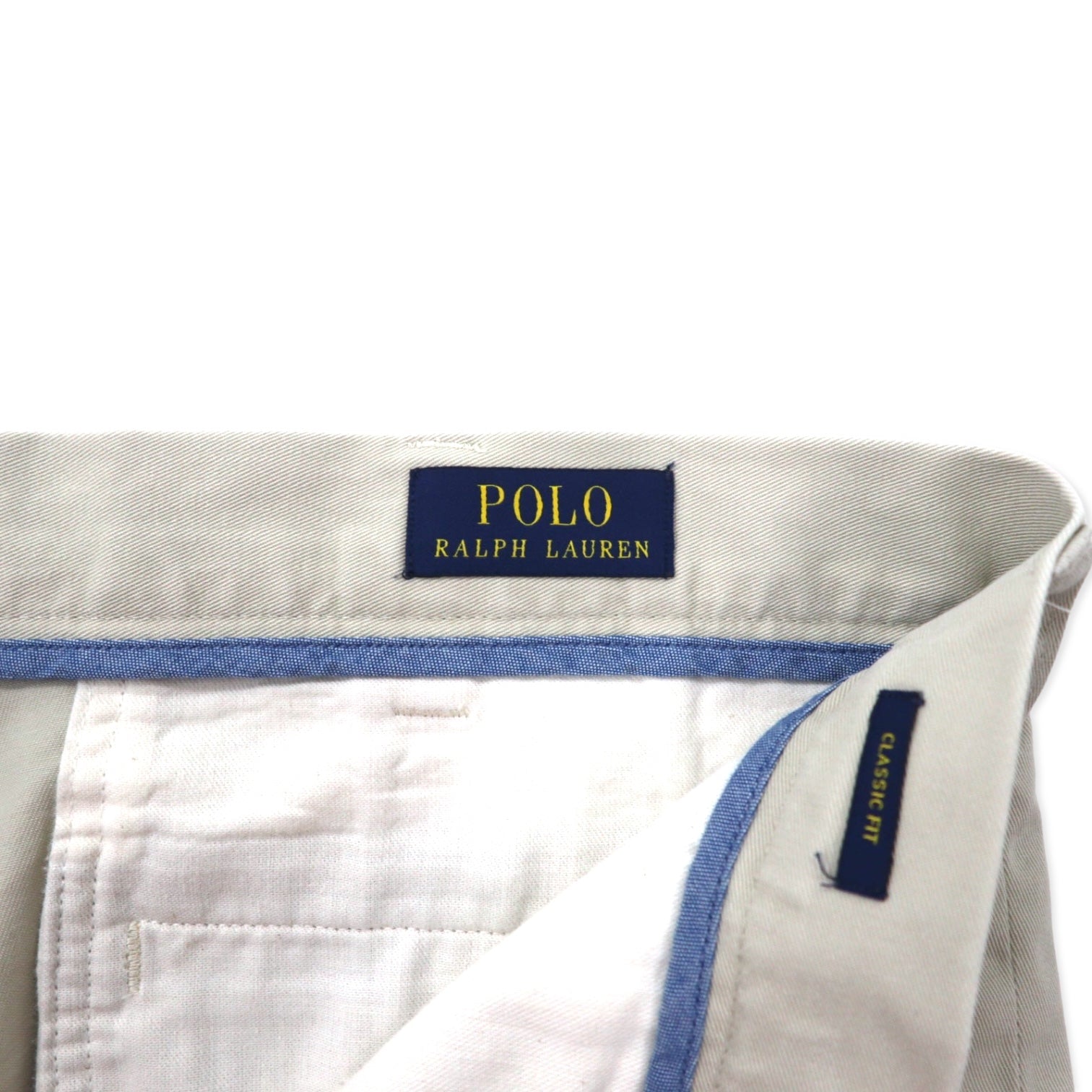 POLO RALPH LAUREN pantaloncini chino corti 38 cotone beige