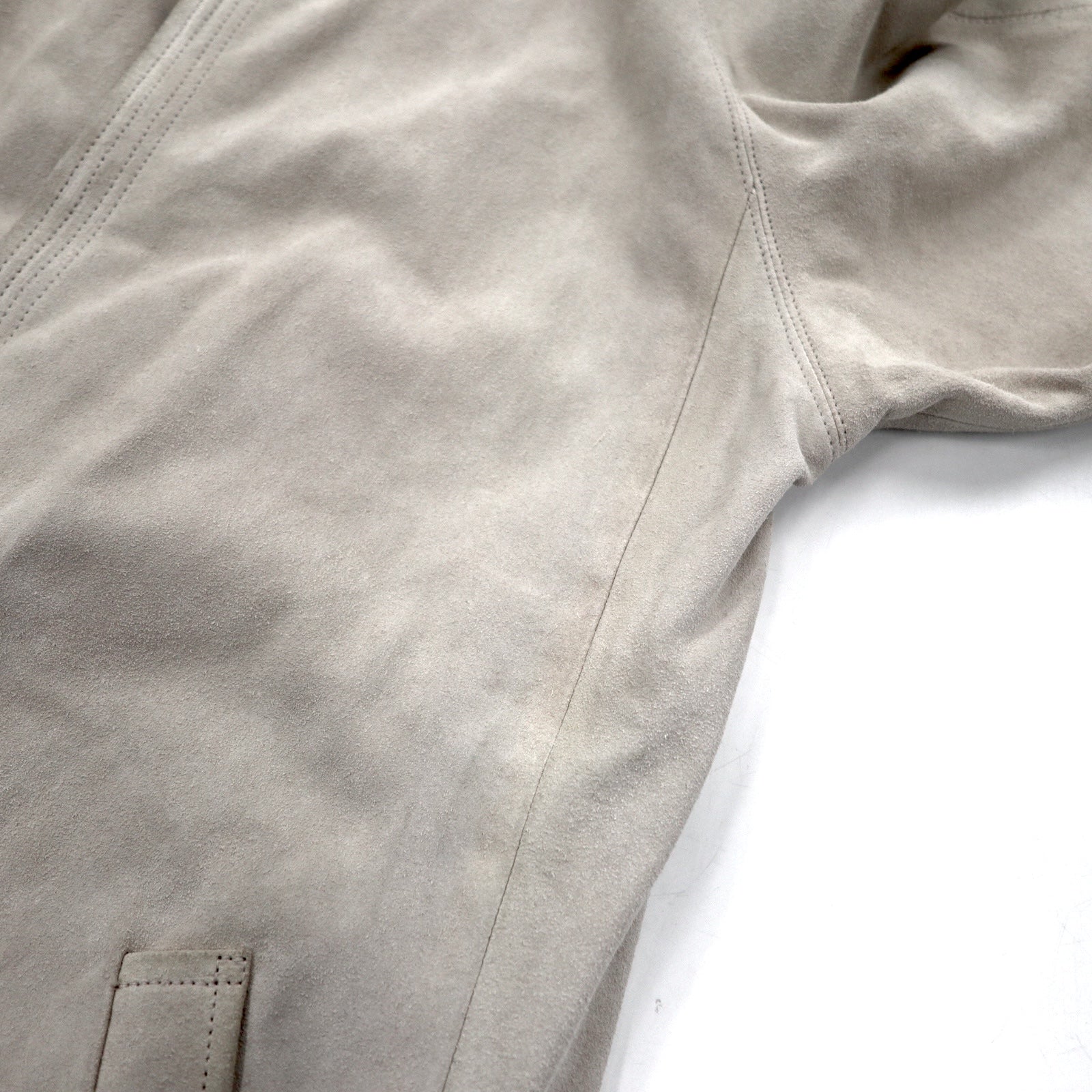 Giacca in pelle scamosciata JORDACHE anni '80, bomber, taglia M, beige, in pelle