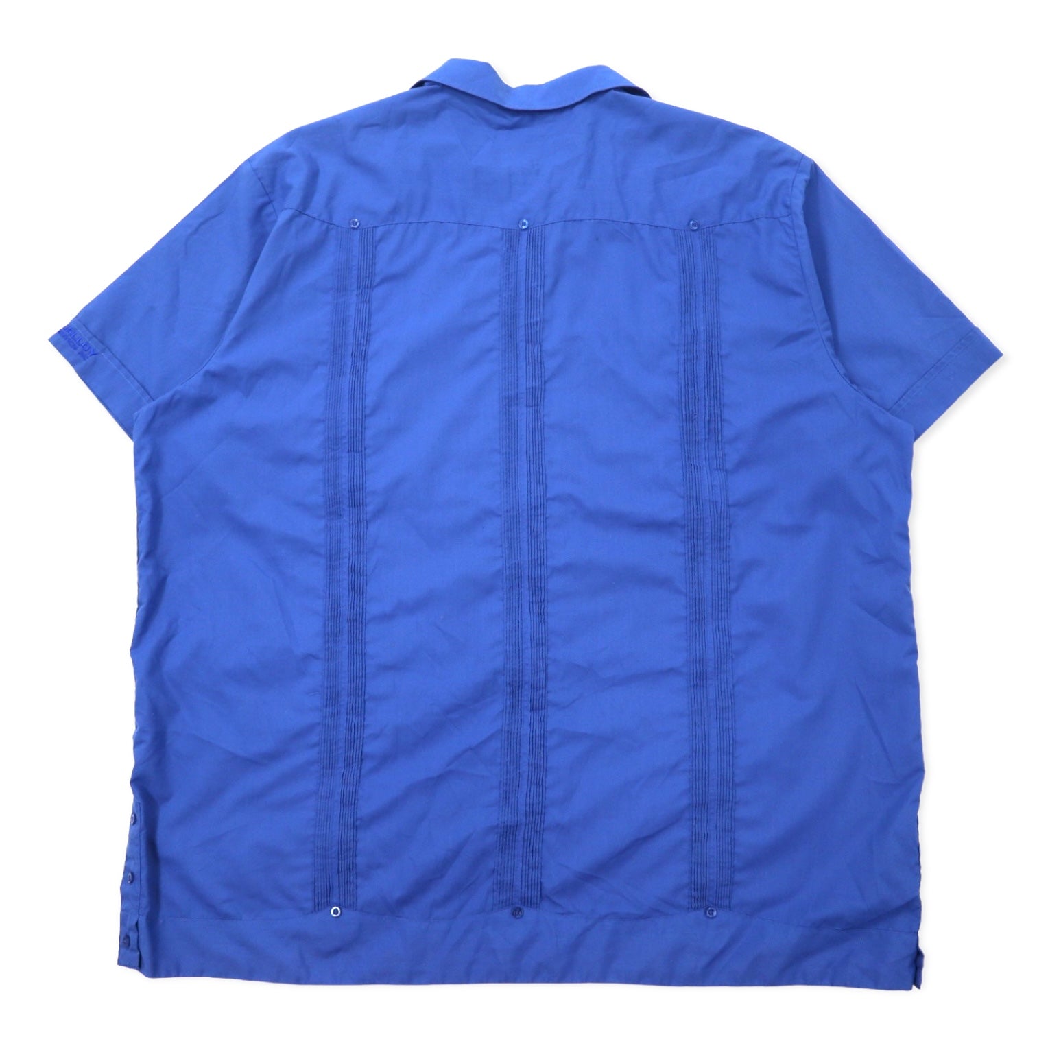 Camicia cubana MYCUBANSTORE anni '90 2X blu cotone taglia grossa