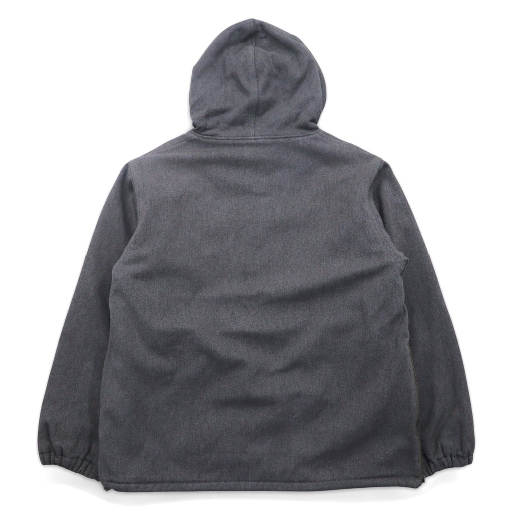 BROWN by 2-tacs Anorak imbottito M grigio mezza zip Anorak B8-J003 Prodotto in Giappone