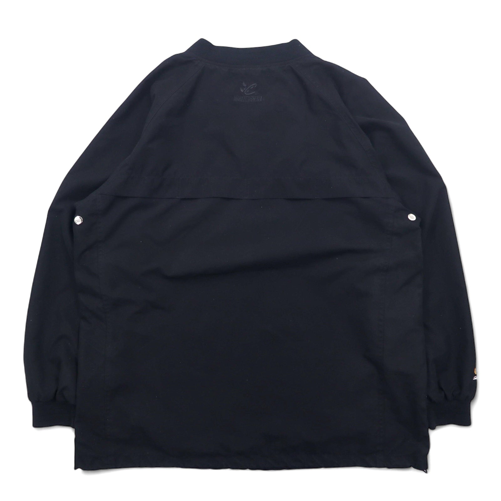 CHASE AUTHENTICS Giacca a vento pullover da racing in nylon taglia L nera con coulisse in poliestere e ricamo UPS