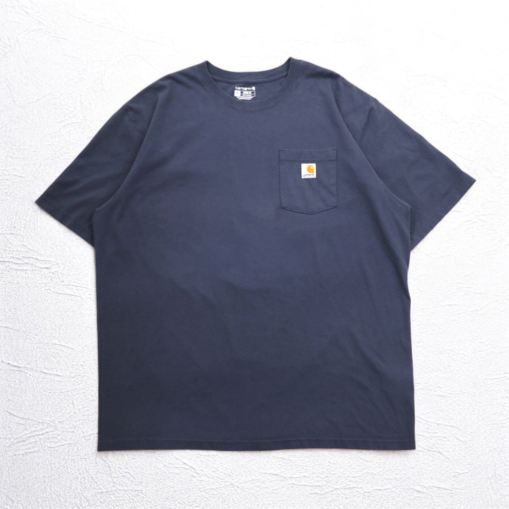 Carhartt T-shirt taschino loose fit 2XL tasca larga grigio made in Honduras