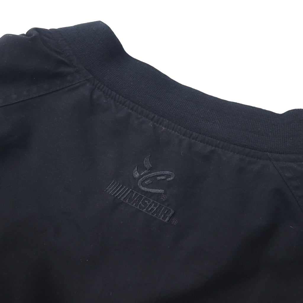 CHASE AUTHENTICS Giacca a vento pullover da racing in nylon taglia L nera con coulisse in poliestere e ricamo UPS