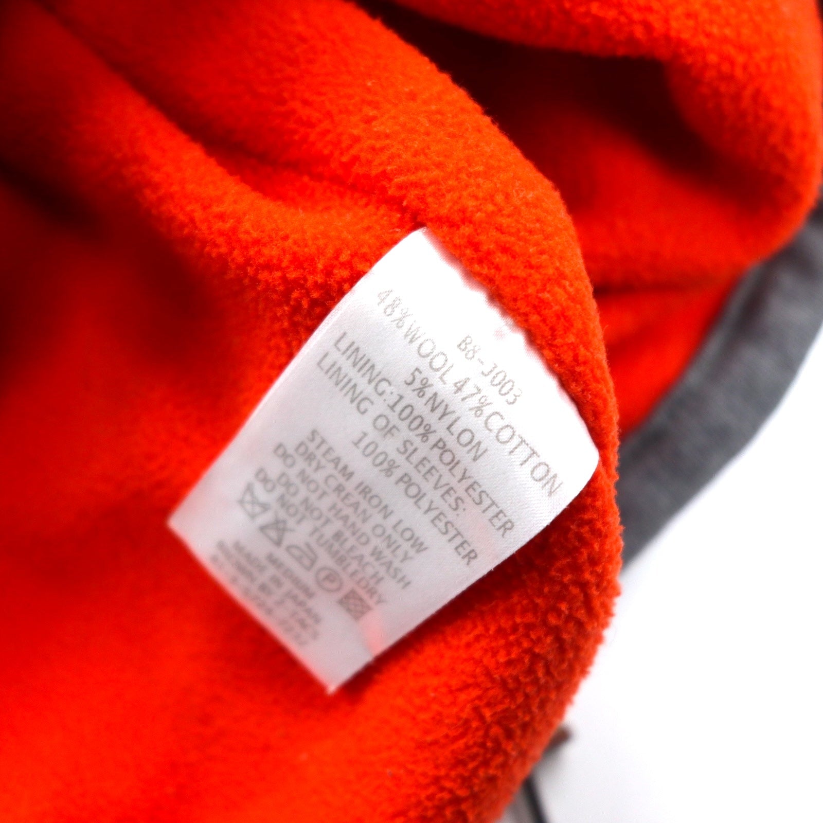 BROWN by 2-tacs Anorak imbottito M grigio mezza zip Anorak B8-J003 Prodotto in Giappone