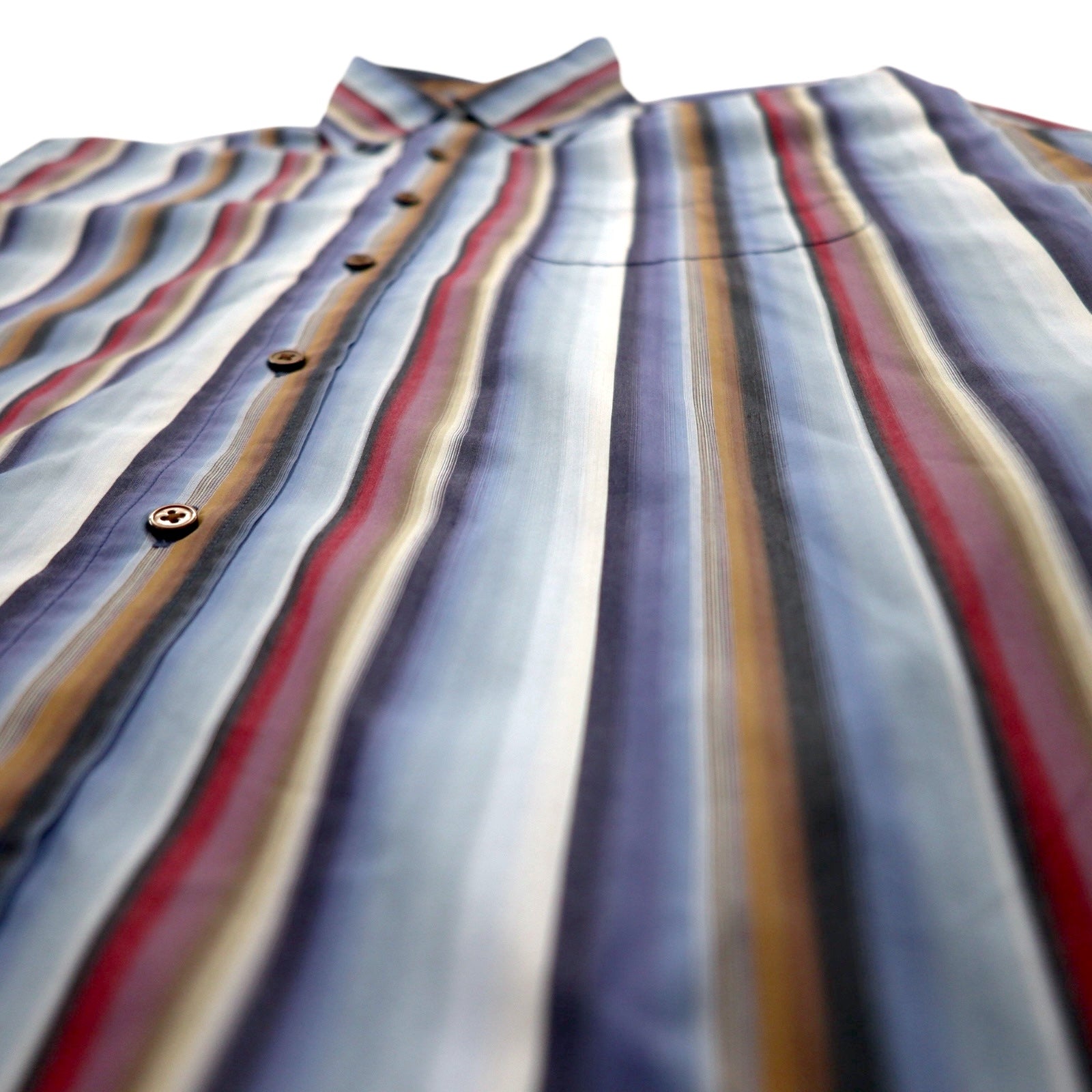 ZEPHYR (D'URBAN) Camicia button-down a righe multiple XL blu Tessuto italiano