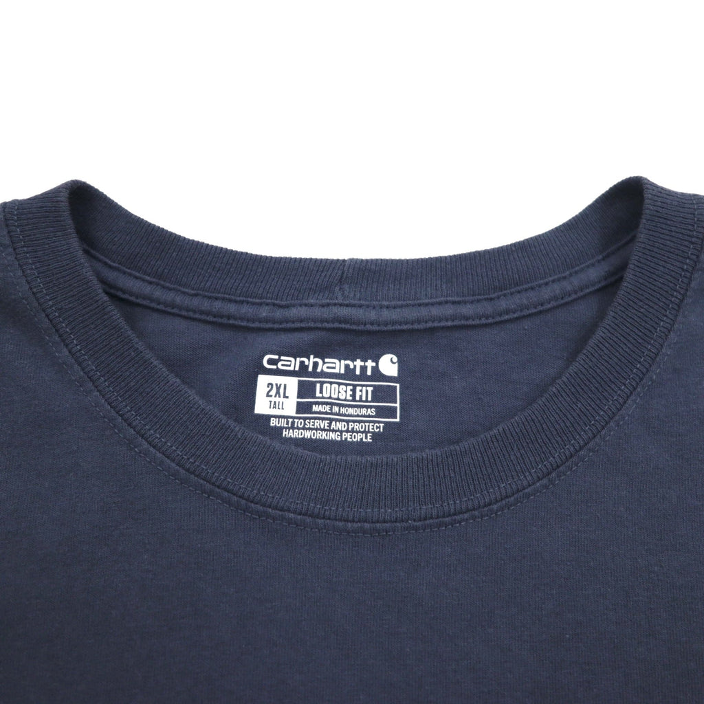 Carhartt T-shirt taschino loose fit 2XL tasca larga grigio made in Honduras