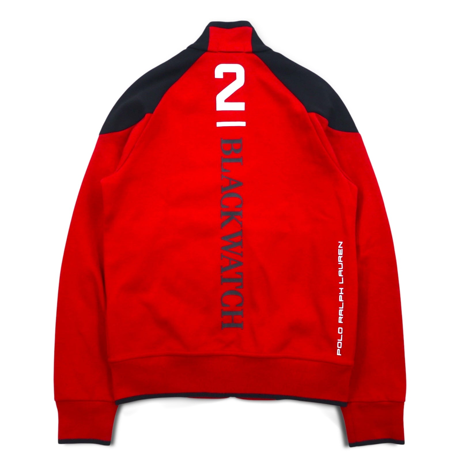 Polo Ralph Lauren track jacket maglia S rosso BLACK WATCH POLO TEAM