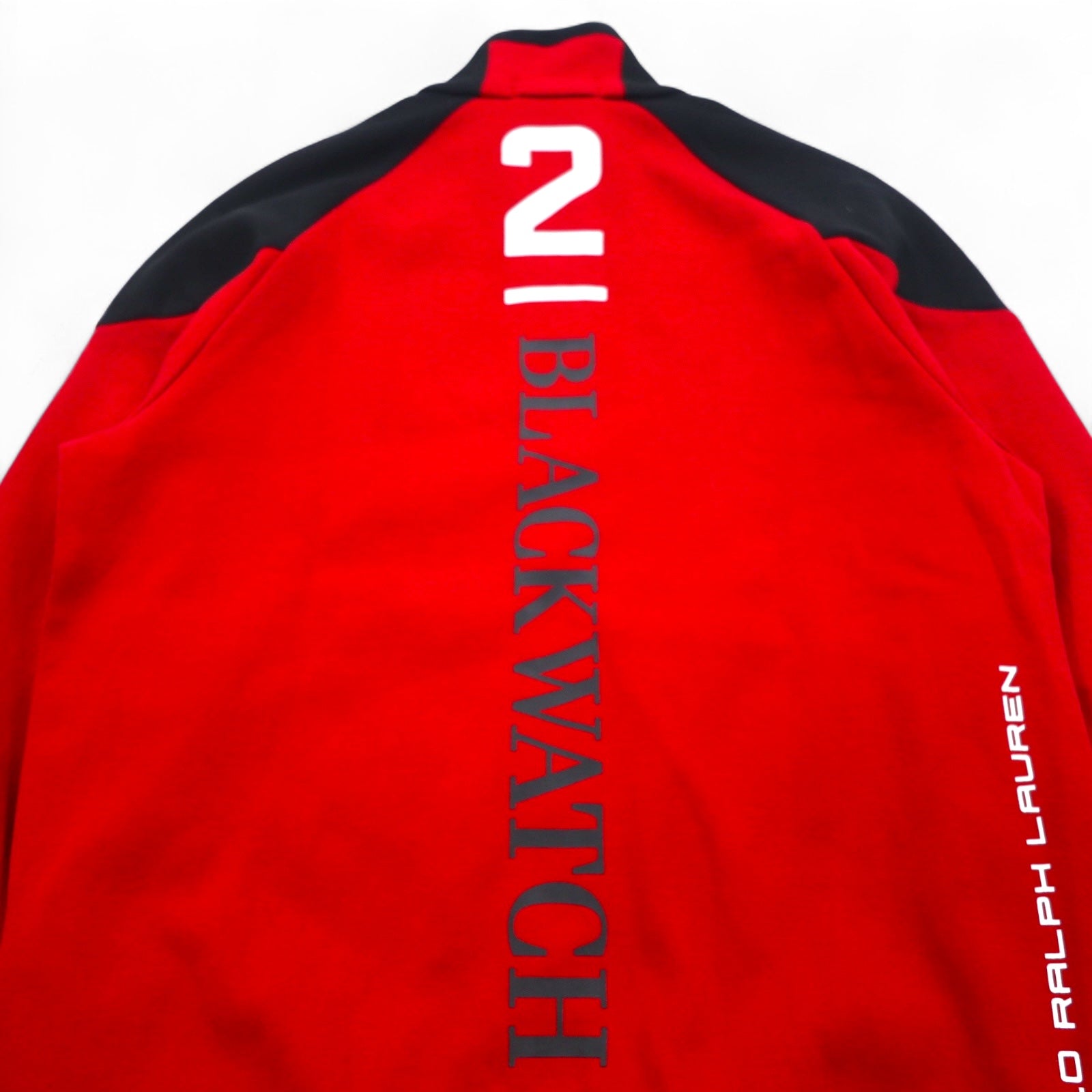 Polo Ralph Lauren track jacket maglia S rosso BLACK WATCH POLO TEAM