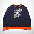 Polo by Ralph Lauren フリース グラフィック スウェットシャツ 2XL ネイビー 裏起毛 ワッペン R.L.WOLVES ATHL. DEPT.
