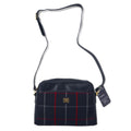 BURBERRYS Borsa a tracolla Nova Check vintage blu navy in tela e pelle, mai usata