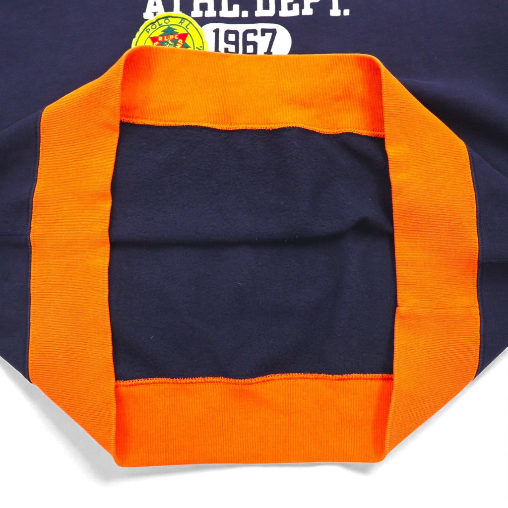 Polo by Ralph Lauren フリース グラフィック スウェットシャツ 2XL ネイビー 裏起毛 ワッペン R.L.WOLVES ATHL. DEPT.