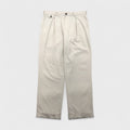 Brooks Brothers COUNTRY CLUB タック ワイド スラックスパンツ L ベージュ ポリエステル