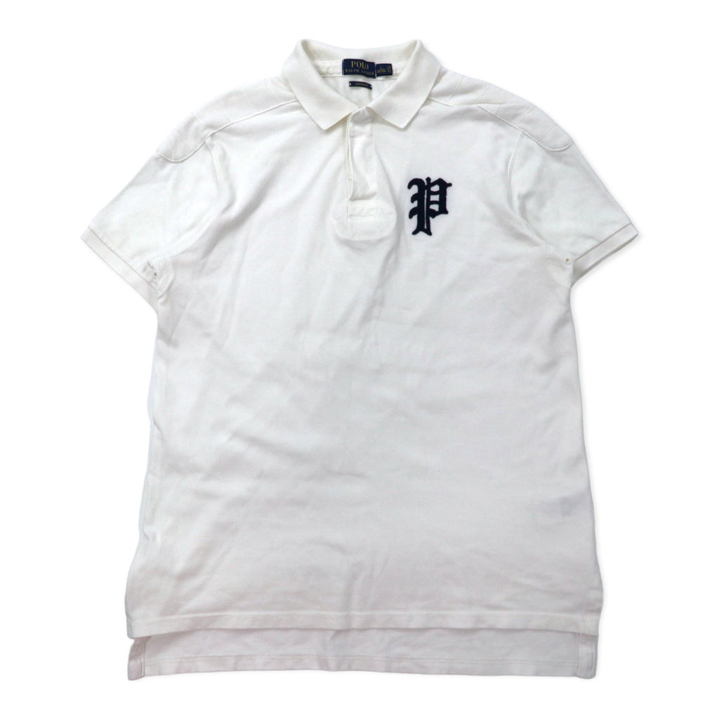 POLO RALPH LAUREN Polo L Bianco Cotone Piquet CUSTOM FIT