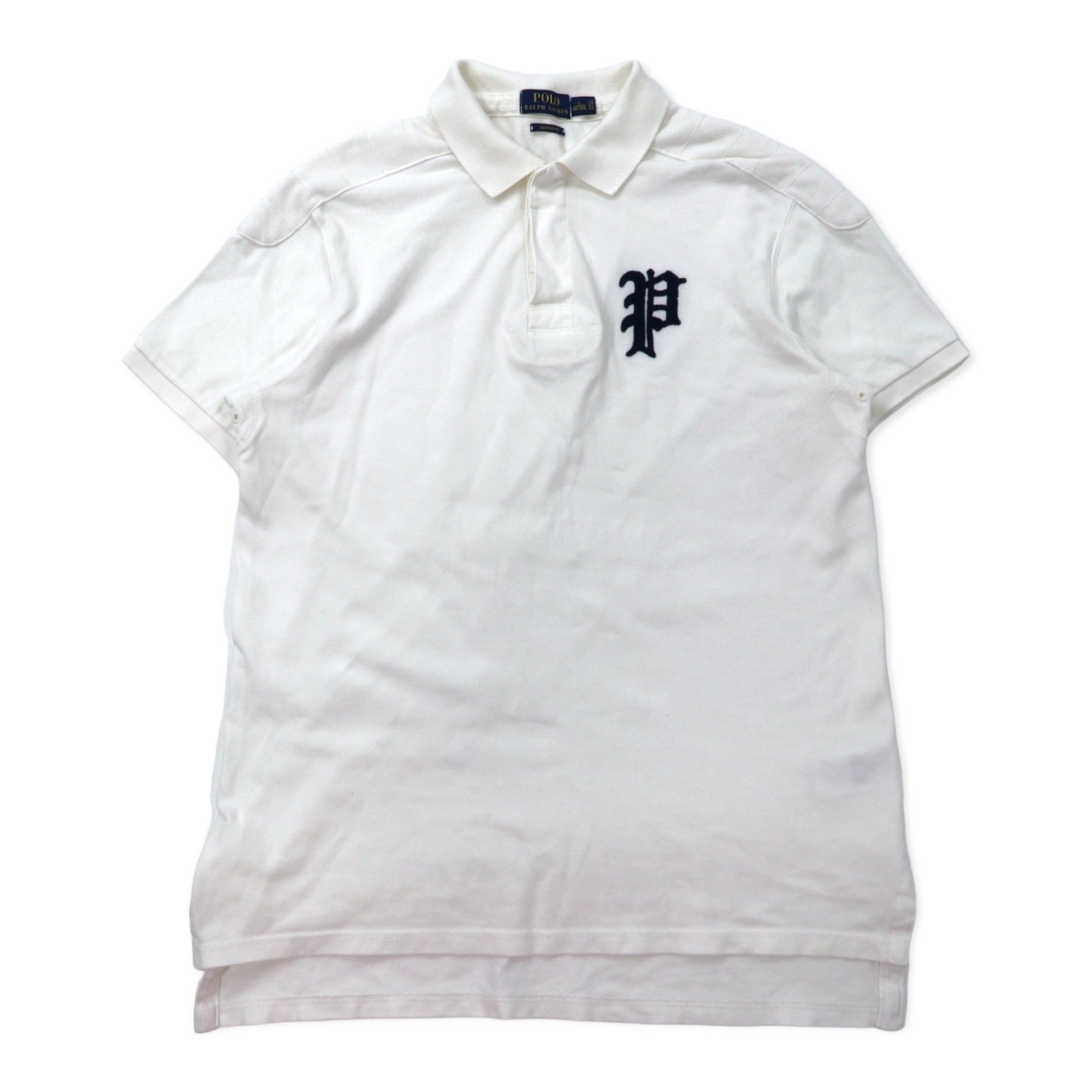 POLO RALPH LAUREN Polo L Bianco Cotone Piquet CUSTOM FIT