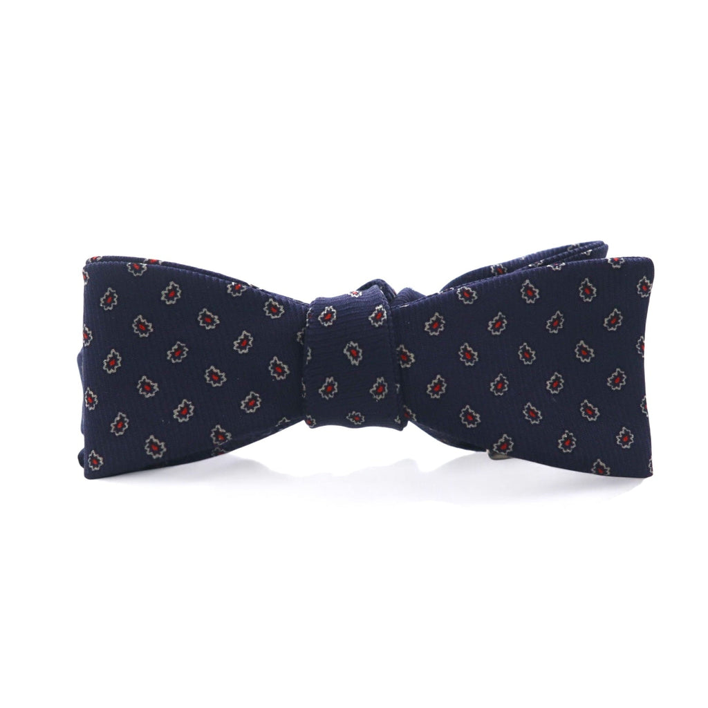 Polo by Ralph Lauren Papillon blu navy seta micro fantasia motivo paisley
