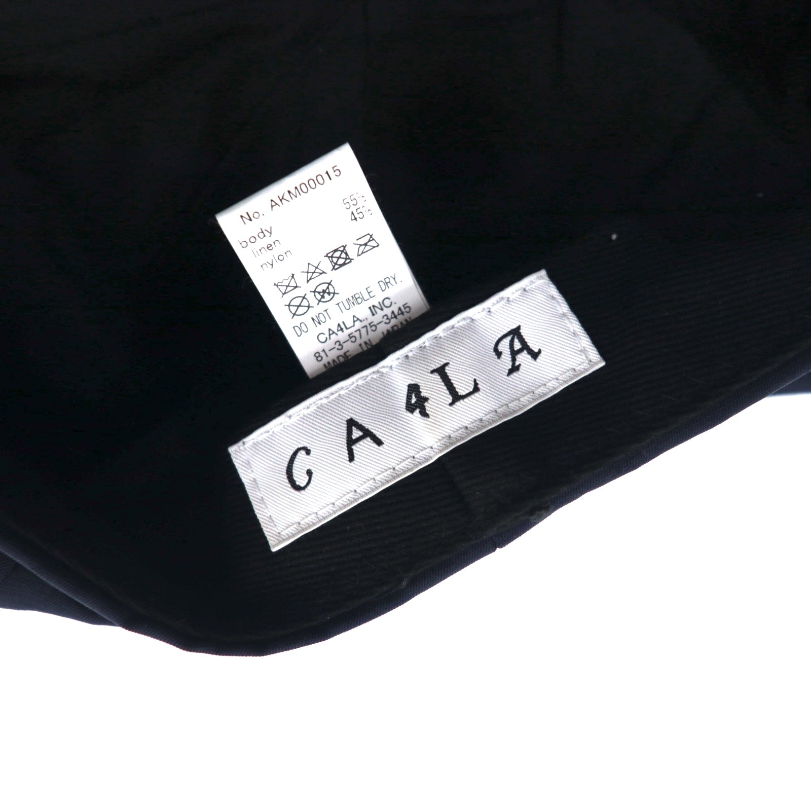 CA4LA Cappello alla francese in lino Taglia unica Blu navy Lino Collezione SHOW SS NOVITÀ Uomo AKM00015 Fatto in Giappone