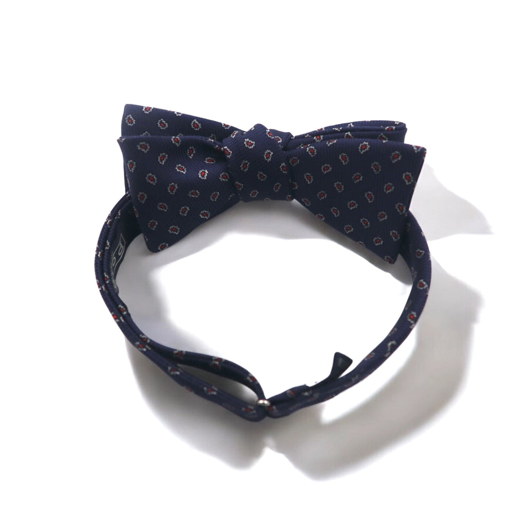 Polo by Ralph Lauren Papillon blu navy seta micro fantasia motivo paisley