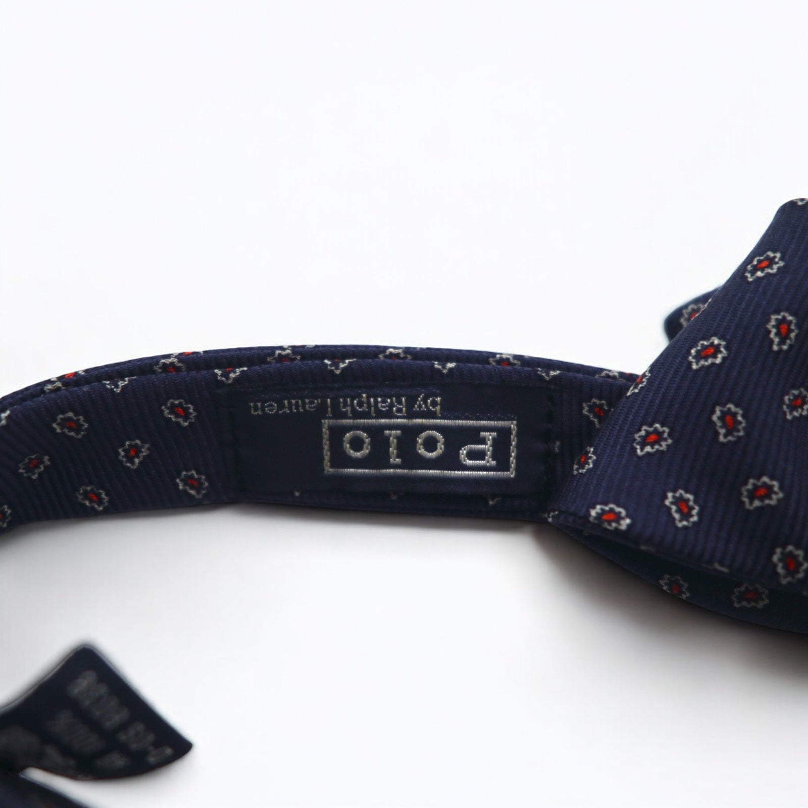Polo by Ralph Lauren Papillon blu navy seta micro fantasia motivo paisley