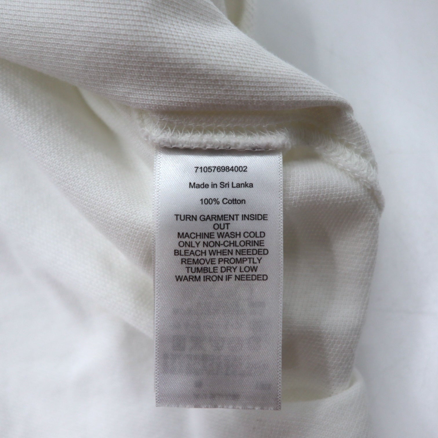 POLO RALPH LAUREN Polo L Bianco Cotone Piquet CUSTOM FIT