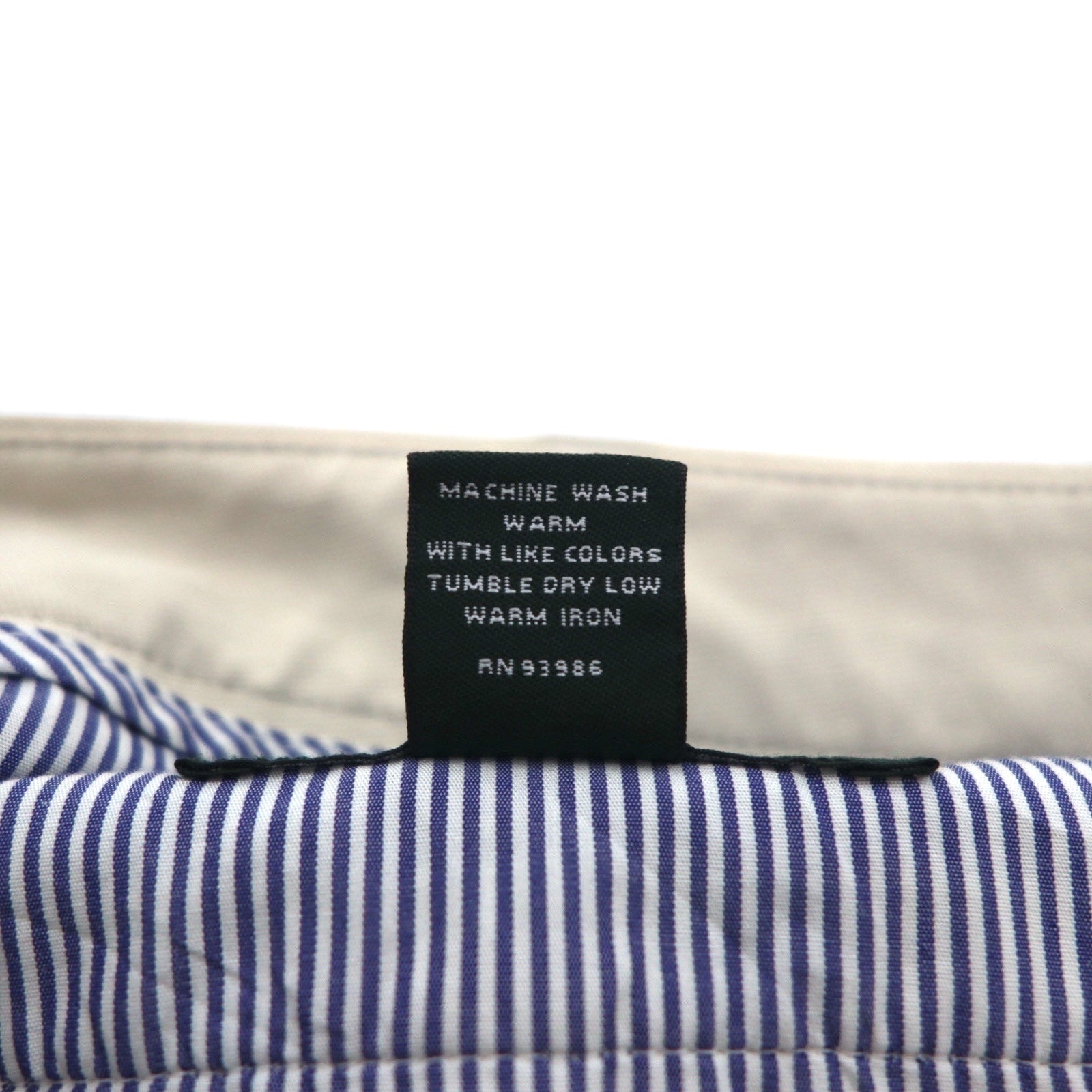 Brooks Brothers COUNTRY CLUB Pantaloni larghi a pieghe L beige poliestere