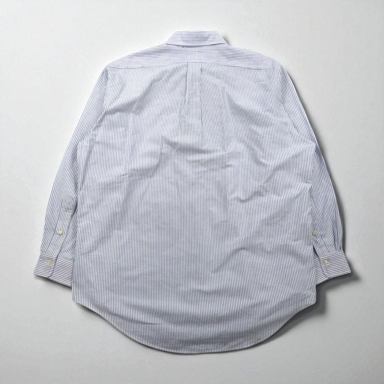 Ralph Lauren anni '90 camicia Oxford button-down XL a righe blu e bianche con piccolo ricamo pony
