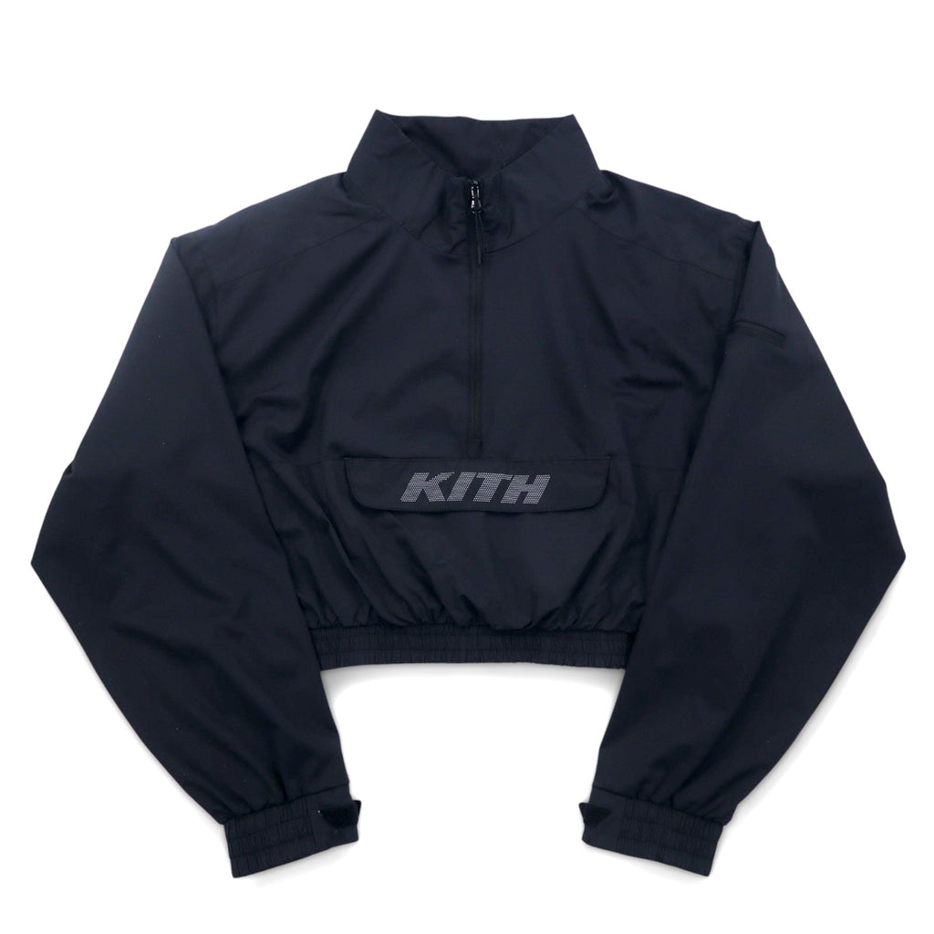 KITH Anorak Corto Mezza Cerniera Giacca da Pista L Nero