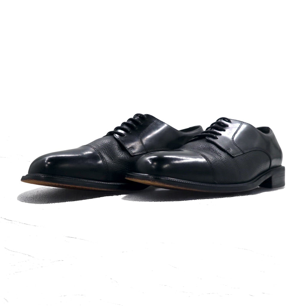 FLORSHEIM Scarpe stringate cap-toe 27cm pelle nera combinazione 18150 01 Made in Brazil
