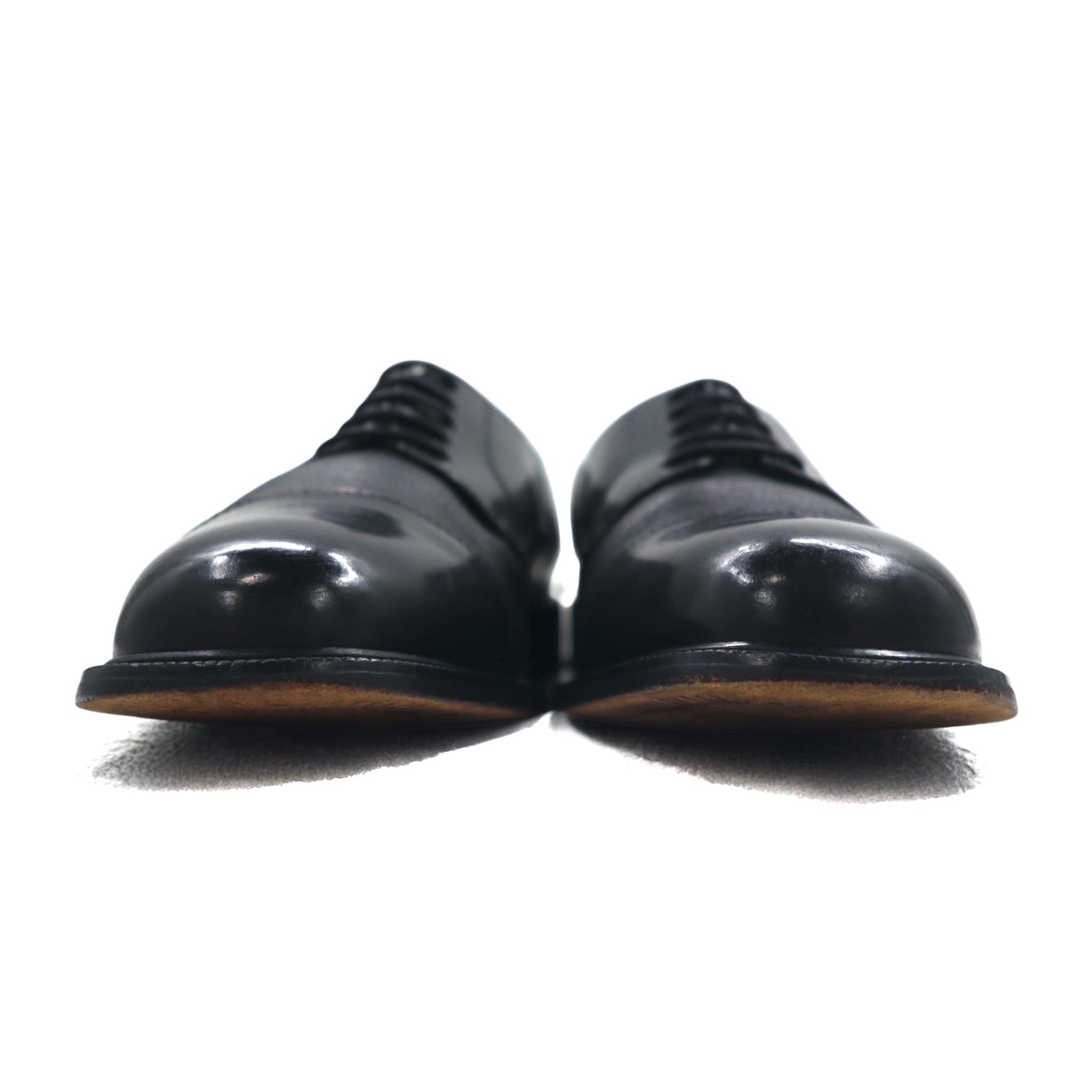 FLORSHEIM Scarpe stringate cap-toe 27cm pelle nera combinazione 18150 01 Made in Brazil