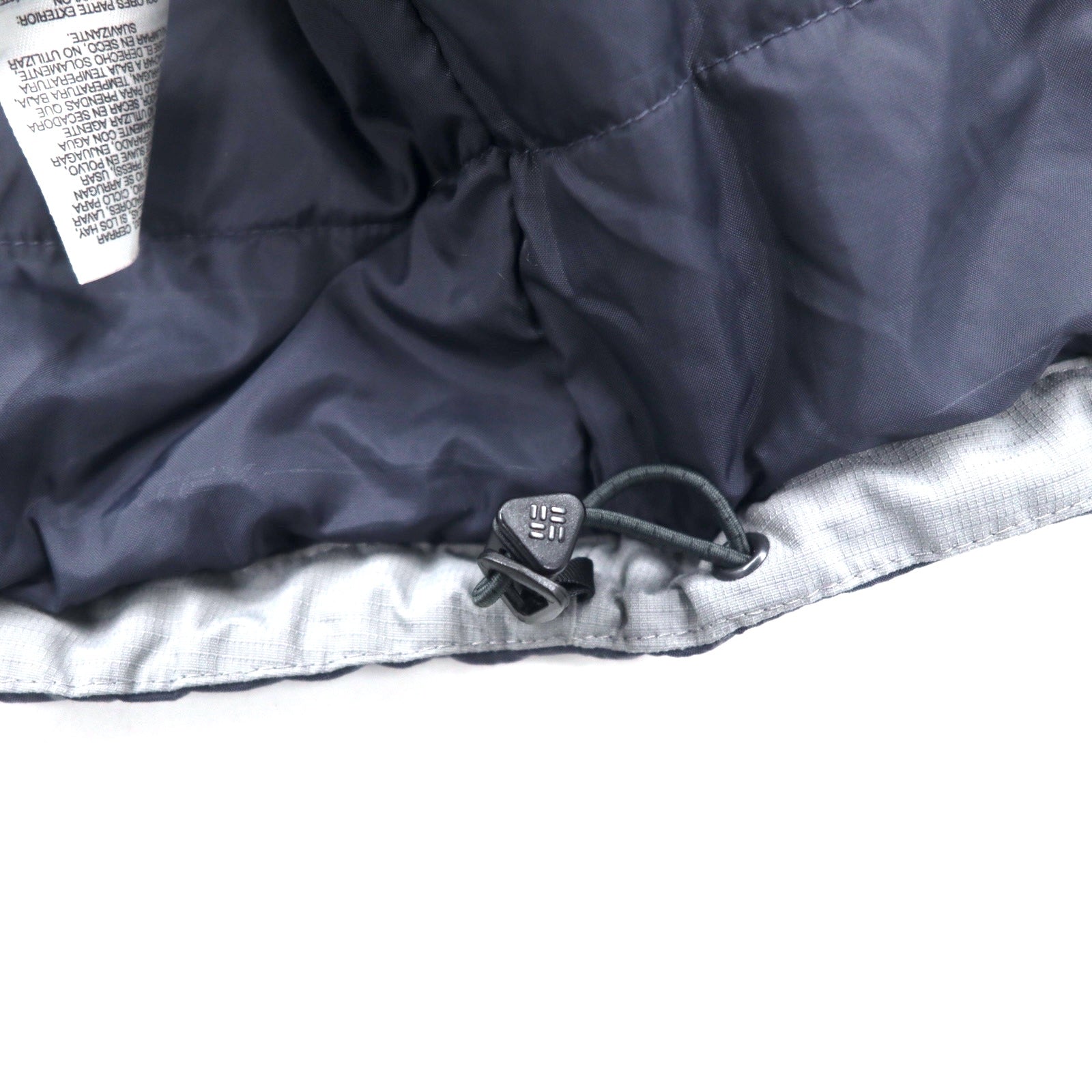 Columbia VERTEX anni '90 Giacca a vento Taglia L Grigio Nylon Fodera in pile Doppia cerniera Coulisse OMNI-SHIELD Impermeabile