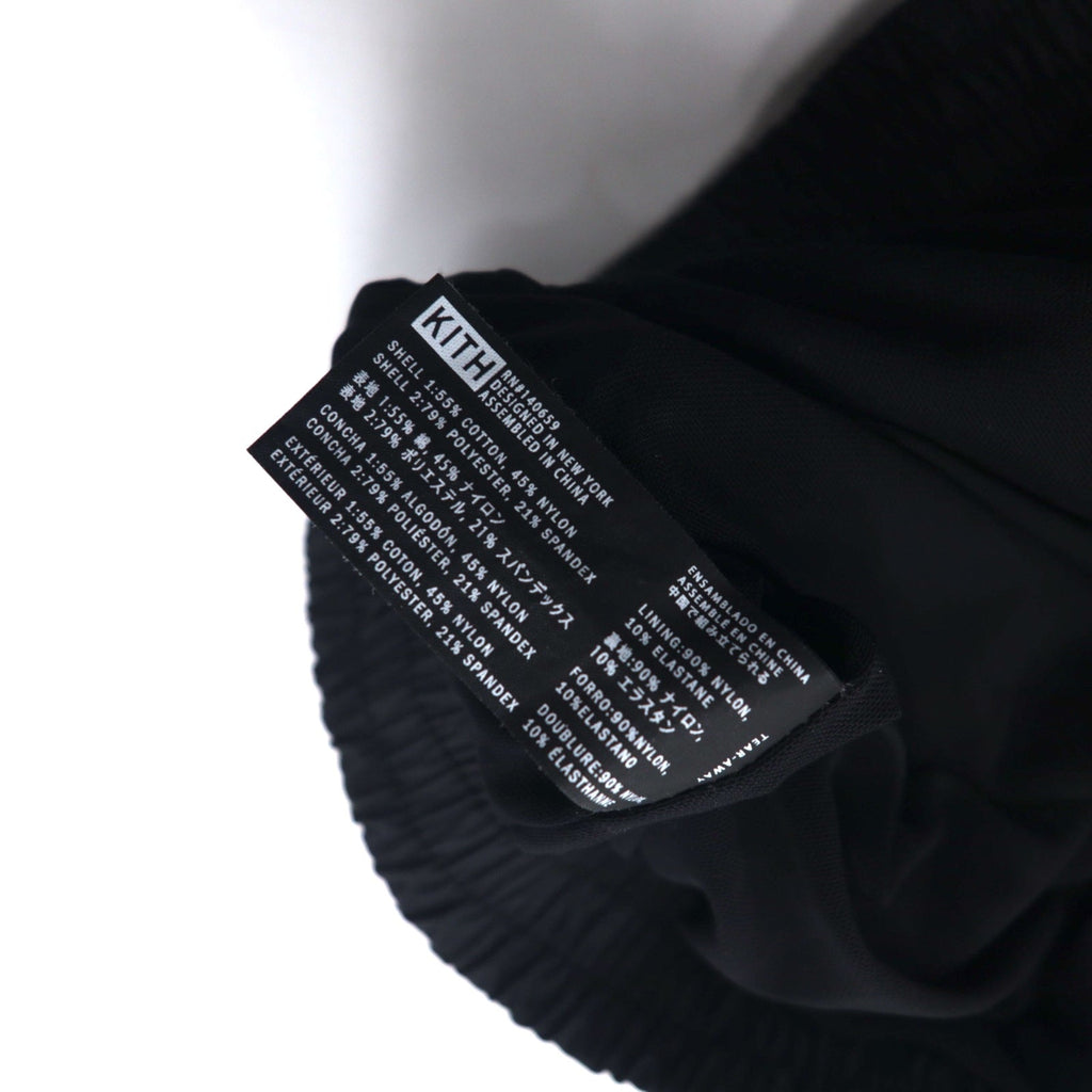 KITH Anorak Corto Mezza Cerniera Giacca da Pista L Nero