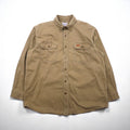 Carhartt Camicia da lavoro button-down XL Beige Doppia tasca OAKMAN S09 266