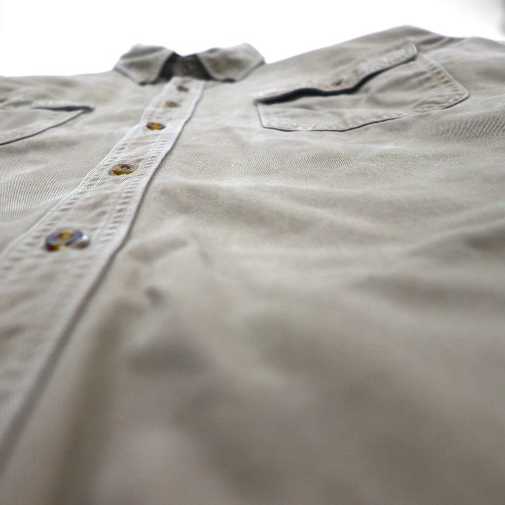 Carhartt Camicia da lavoro button-down XL Beige Doppia tasca OAKMAN S09 266