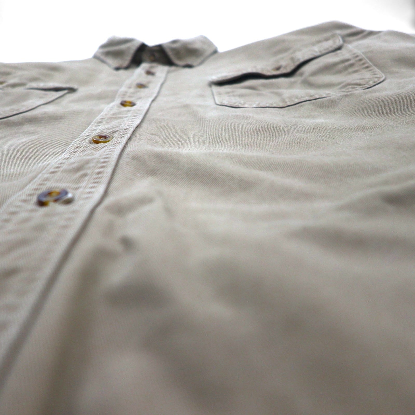 Carhartt Camicia da lavoro button-down XL Beige Doppia tasca OAKMAN S09 266