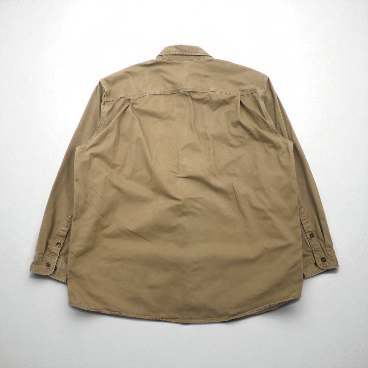 Carhartt Camicia da lavoro button-down XL Beige Doppia tasca OAKMAN S09 266
