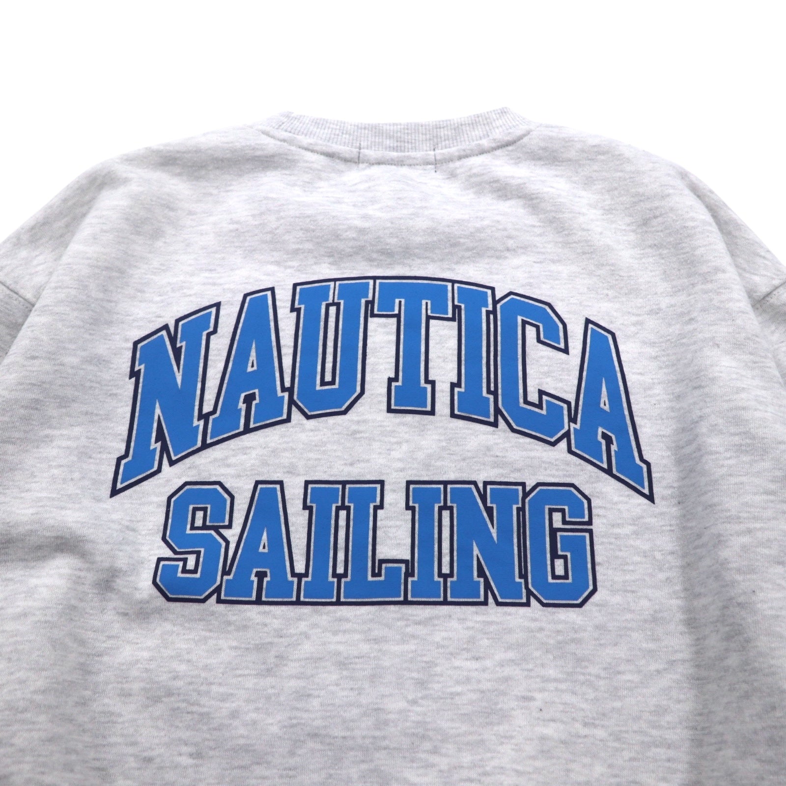 NAUTICA Felpa stampata M grigio interno felpato stampa sul retro SAILING