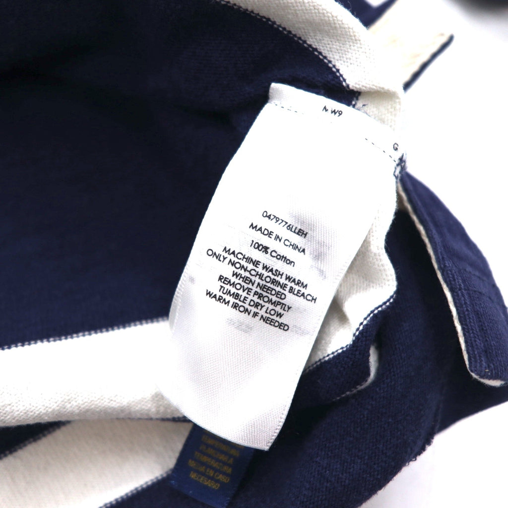 RUGBY RALPH LAUREN Polo Rugby Felpa con cappuccio L Navy Toppa Numeri CLASSIC RUGBY FIT
