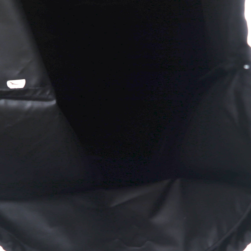 Borsa da lavanderia con coulisse dell'esercito tedesco, in poliestere nero, con stencil, deadstock, mai usata.