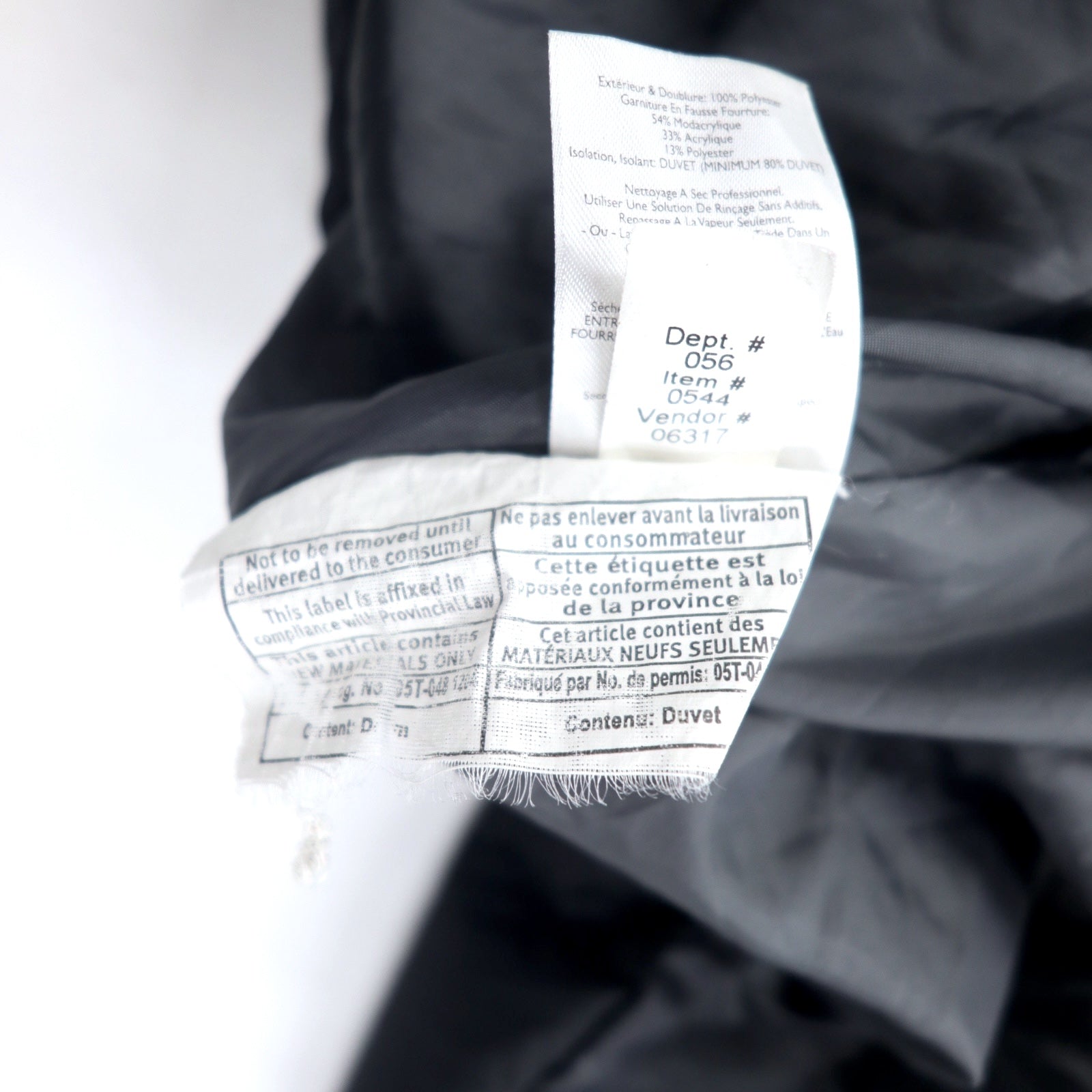 Eddie Bauer Piumino 650 Fill Power Taglia M Nero EB650 Cappuccio Staccabile Doppia Zip Pelliccia Sintetica 0544