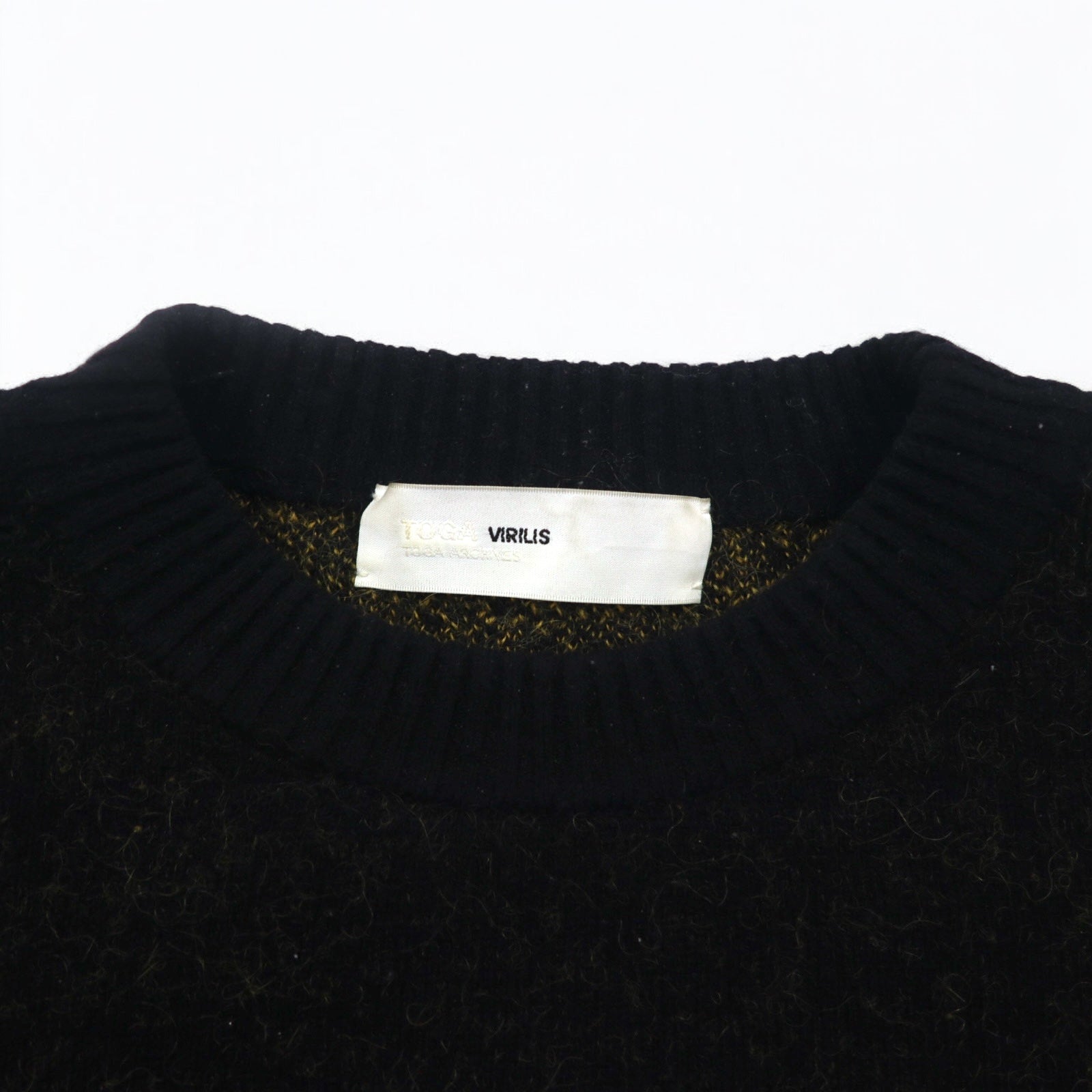 TOGA VIRILIS Maglione in maglia sfumato L nero giallo TV12-XN305