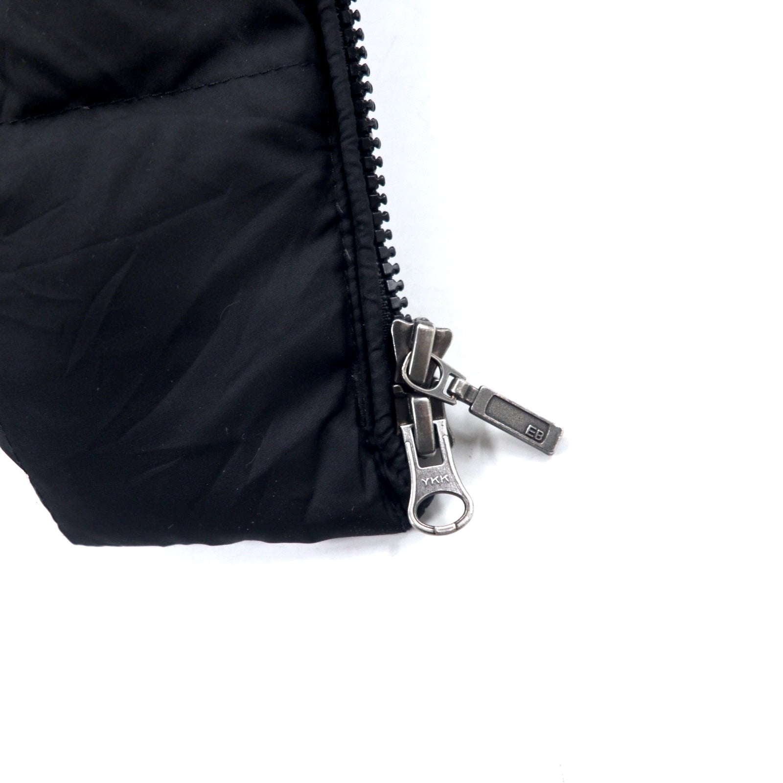Eddie Bauer Piumino 650 Fill Power Taglia M Nero EB650 Cappuccio Staccabile Doppia Zip Pelliccia Sintetica 0544