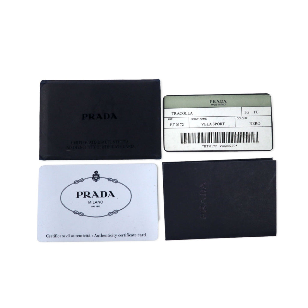 PRADA Borsa a tracolla Crossbody Verde Militare Nylon VELA SPORT Placchetta con logo a triangolo TRICOLLA Fatto in Italia