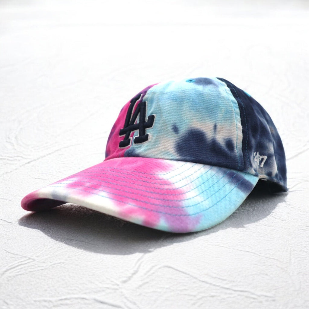 47BRAND Berretto da baseball tie-dye FREE con cinturino ricamato MLB LA LOS ANGELES DODGERS