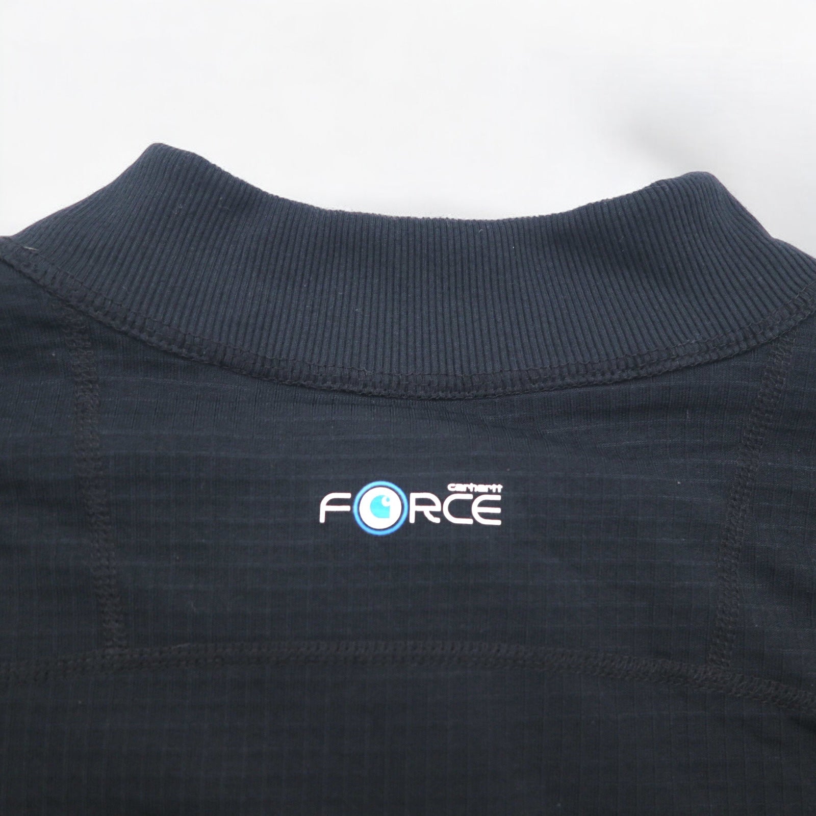 Felpa Carhartt mezza zip, XL, nera, Base Force Super-Cold Weather Quarter-Zip Top 101301, Made in Mexico