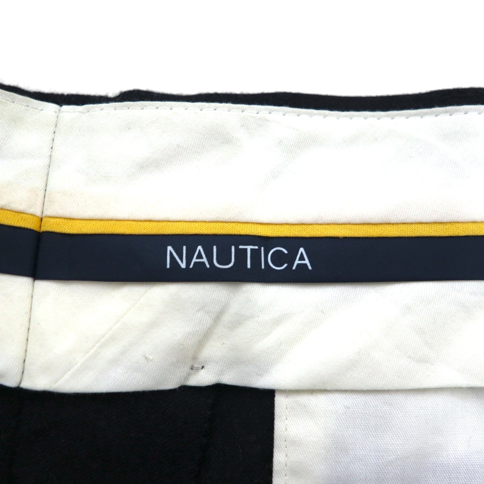 NAUTICA Pantaloni ampi con due pinces L grigi in lana