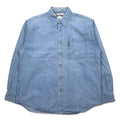 Columbia Camicia abbottonata in denim con lavaggio a ghiaccio L Indigo Blue Cotone