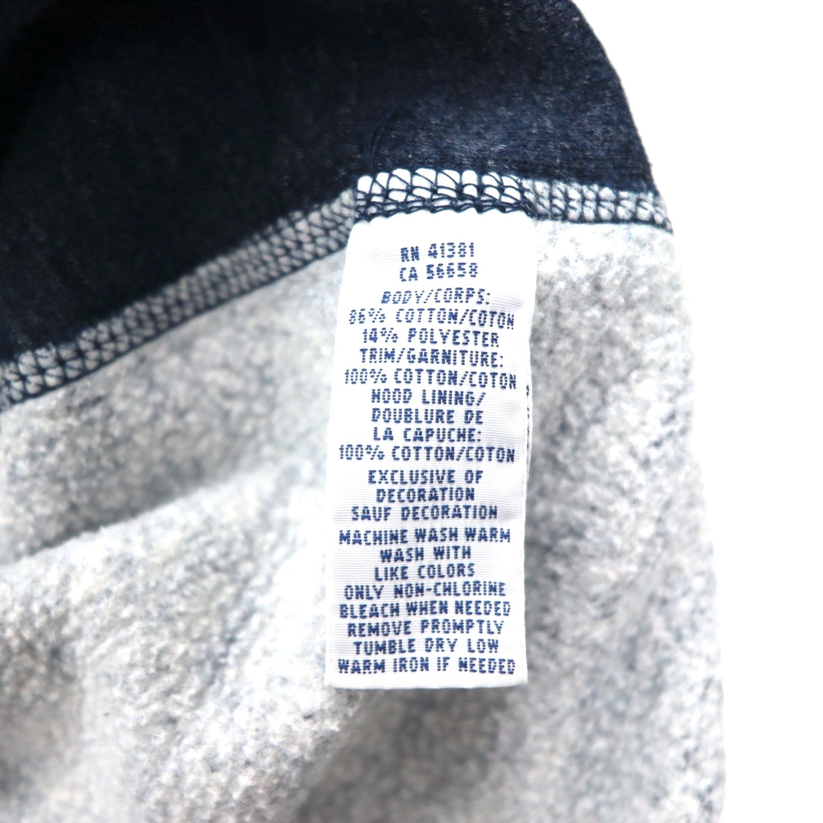 POLO RALPH LAUREN felpa con cappuccio full zip reverse weave, taglia 2XL, blu navy, ricamo piccolo pony