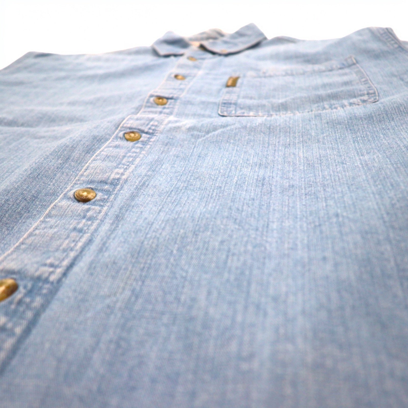 Columbia Camicia abbottonata in denim con lavaggio a ghiaccio L Indigo Blue Cotone